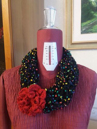 Collana scaldacollo multicolore