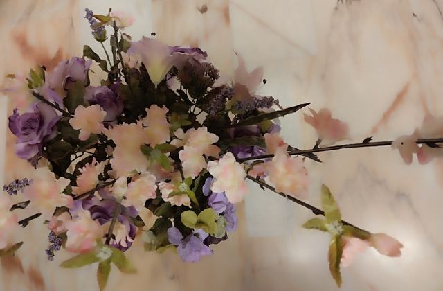 Barattolo con supporto + fiori