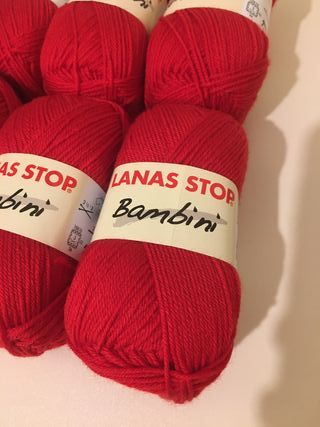 Lote 8 ovillos de lana Stop Bambini