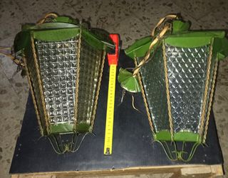 Coppia di lanterne sospese vintage 