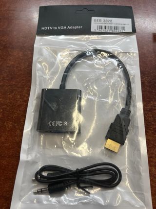 Cable adaptador HDTV a VGA