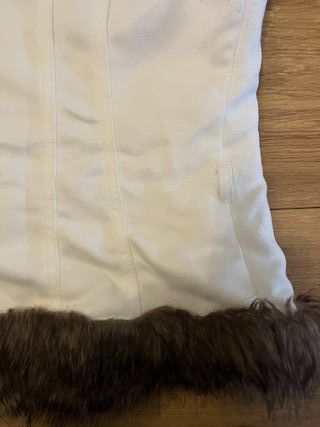 Chaleco blanco de antelina Talla S