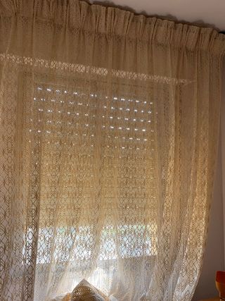Cortinas guipur estampadas etc 30 cada una nuevas