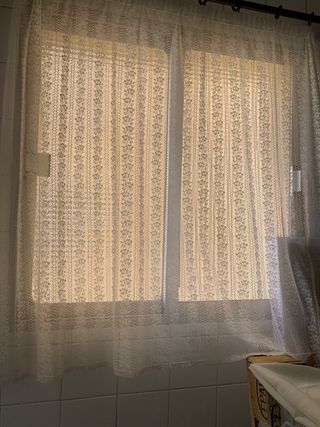 Cortinas guipur estampadas etc 30 cada una nuevas