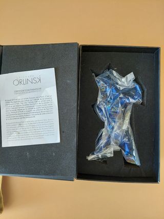Oso de Richard Orlinski - Color Azul -Pieza diseño