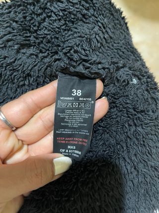 Impermeble negro talla M IKKS