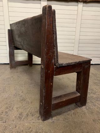Antiguo banco de madera