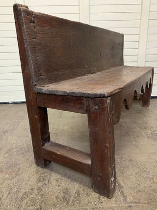 Antiguo banco de madera