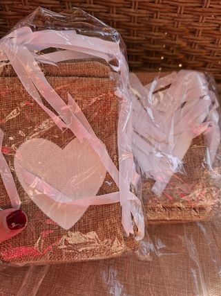 Lote 26 bolsas corazón 