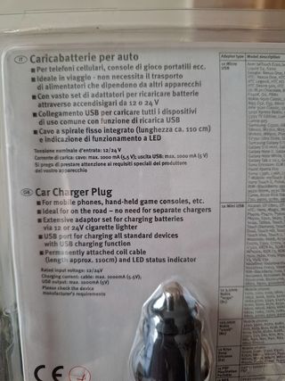 Caricabatterie per auto