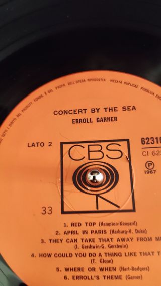 Vinile 33giri Errol Garner jazz