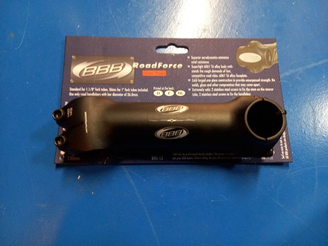 Potencia Bici Carretera BBB 1.1/8" 26mm 130mm