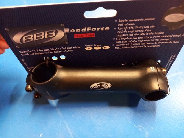 Potencia Bici Carretera BBB 1.1/8" 26mm 130mm