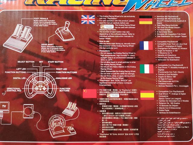 Volante analogico / digitale psOne playstation one