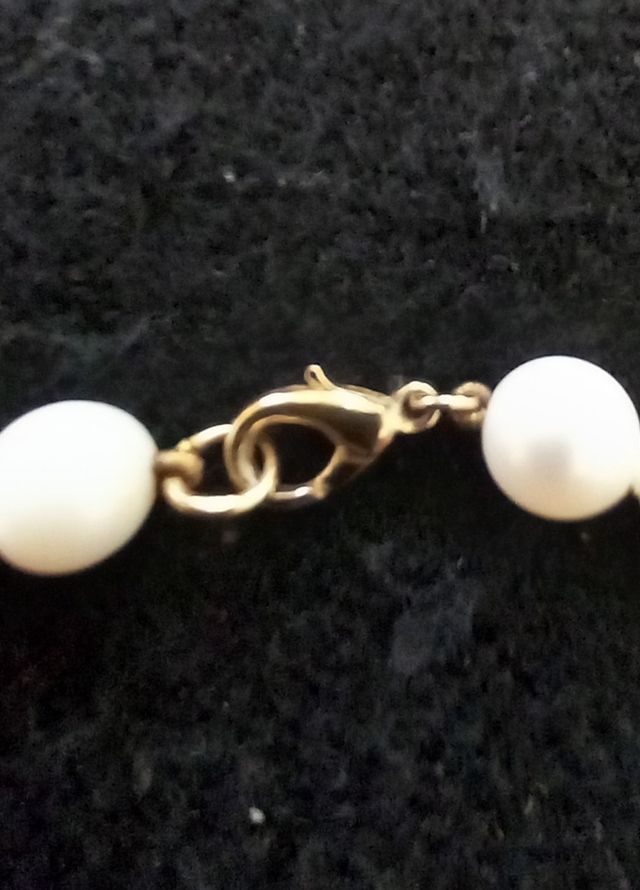 Collar perlas cultivadas bisutería