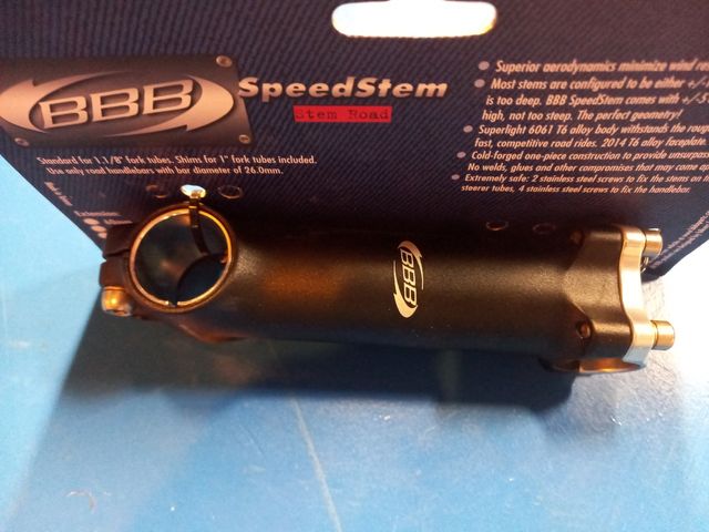 Potencia Bici Carretera BBB 1.1/8" 26mm 120mm