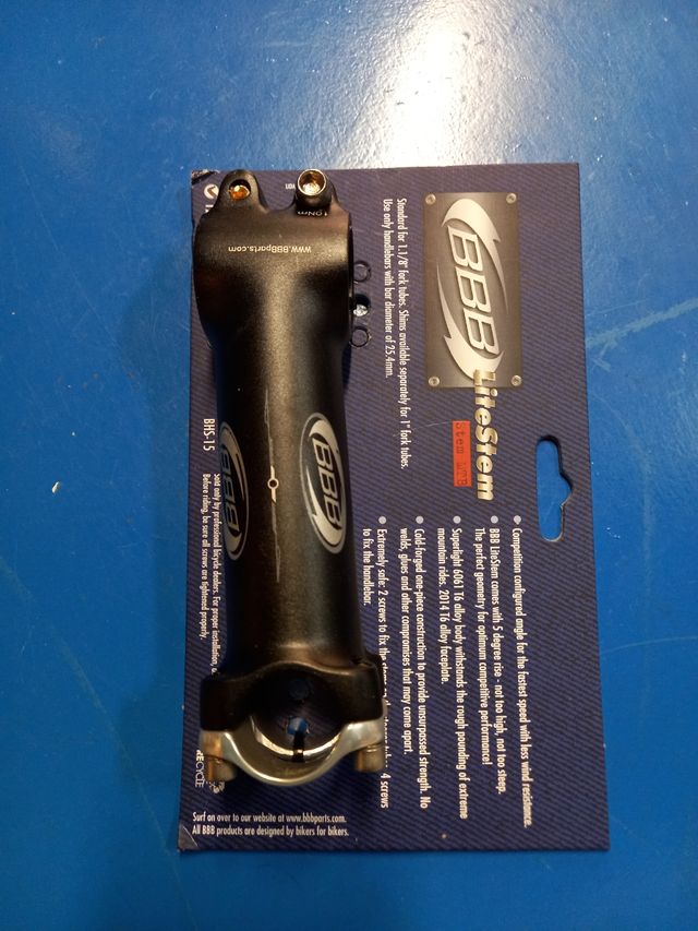 Potencia Bici BBB 1.1/8" 25.4mm 120mm