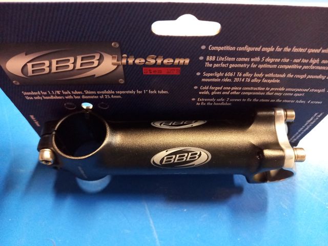 Potencia Bici BBB 1.1/8" 25.4mm 120mm