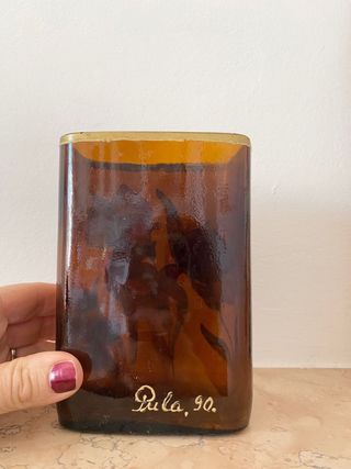 Vaso con fiori articolo artigianale vintage