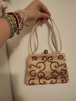 Bolso bordado de mano vintage