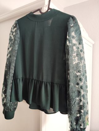 Blusa verde Zara