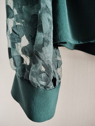 Blusa verde Zara