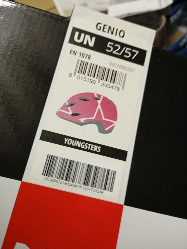 caschetto bici bambina/ragazzina taglia unica rego