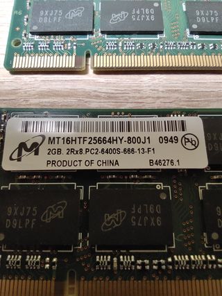 RAM DDR2 SODIMM (PARA PORTÁTIL) 