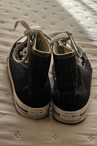 Converse Chuck Taylor All Star negras plataforma