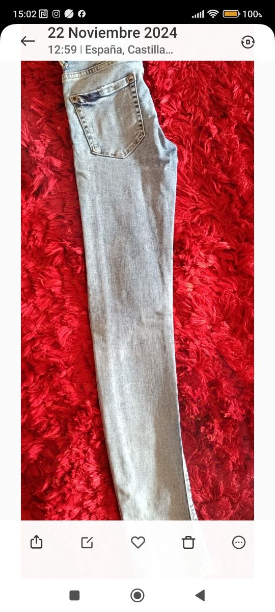 PANTALON VAQUERO CHICA PTILLO DESGASTADO