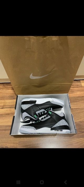 Jordan 3 Retro Glow green