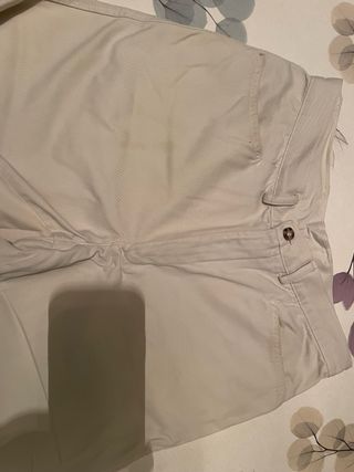 Pantalón hombre blanco