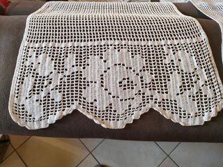 Coppia di tende fatte a mano