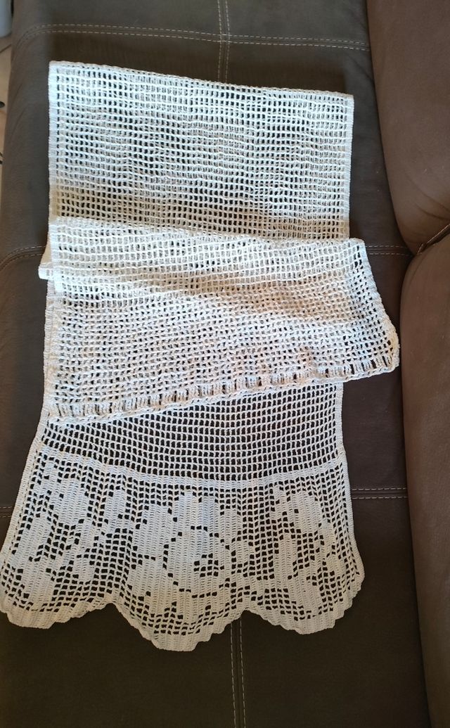 Coppia di tende fatte a mano