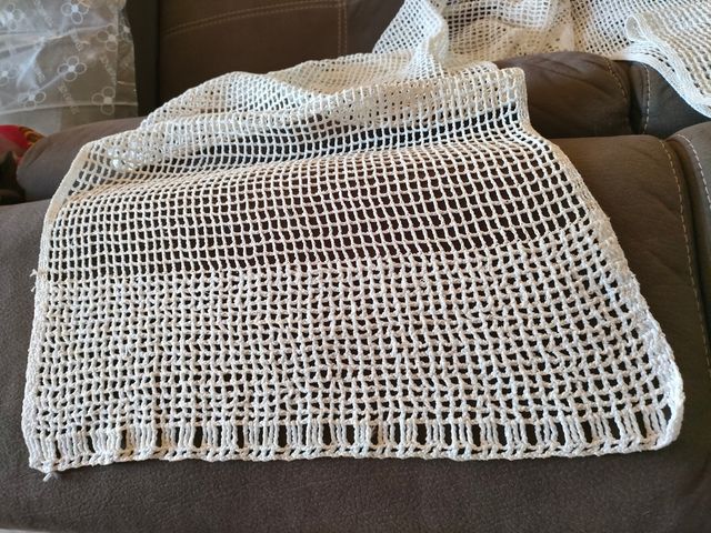 Coppia di tende fatte a mano