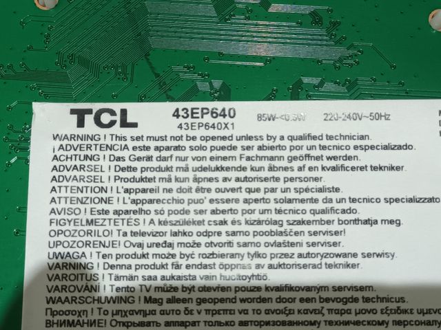  TCL 43EP640, KIT TIRAS LED nuevas, (ref,308)