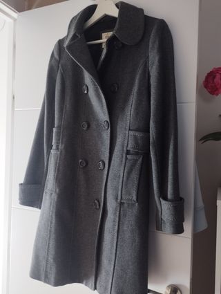 Abrigo de paño largo