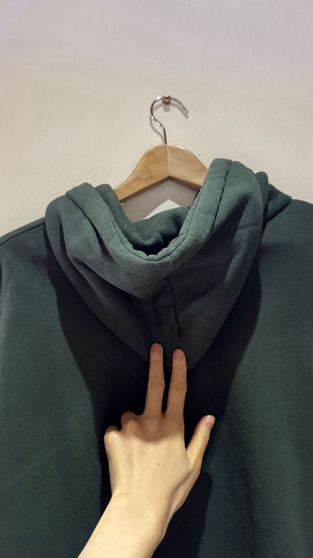 Felpa unisex verde scuro