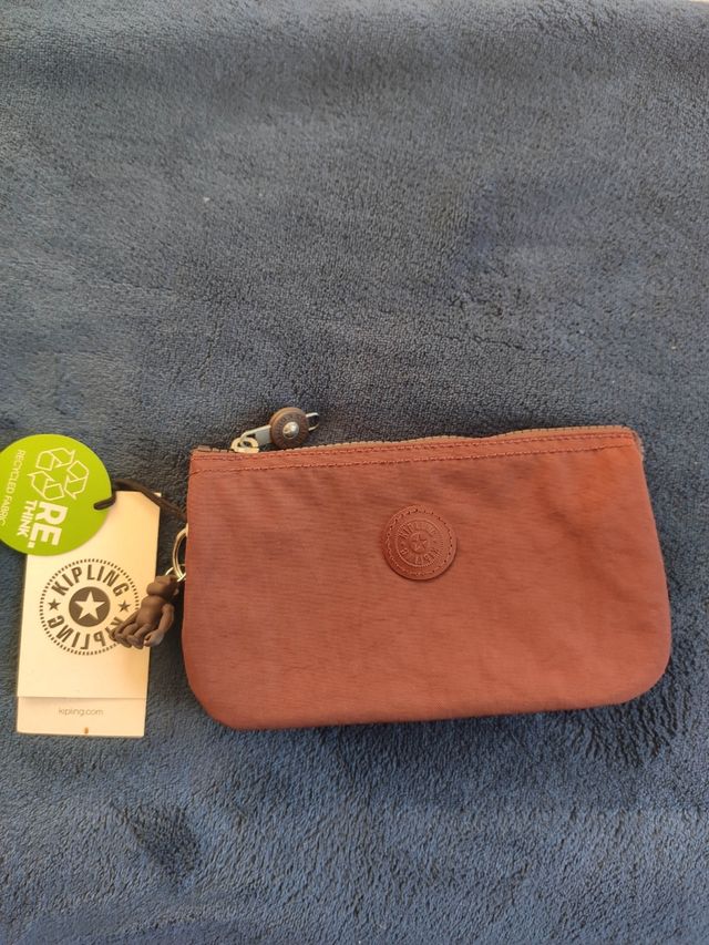 Monedero grande Kipling burdeos
