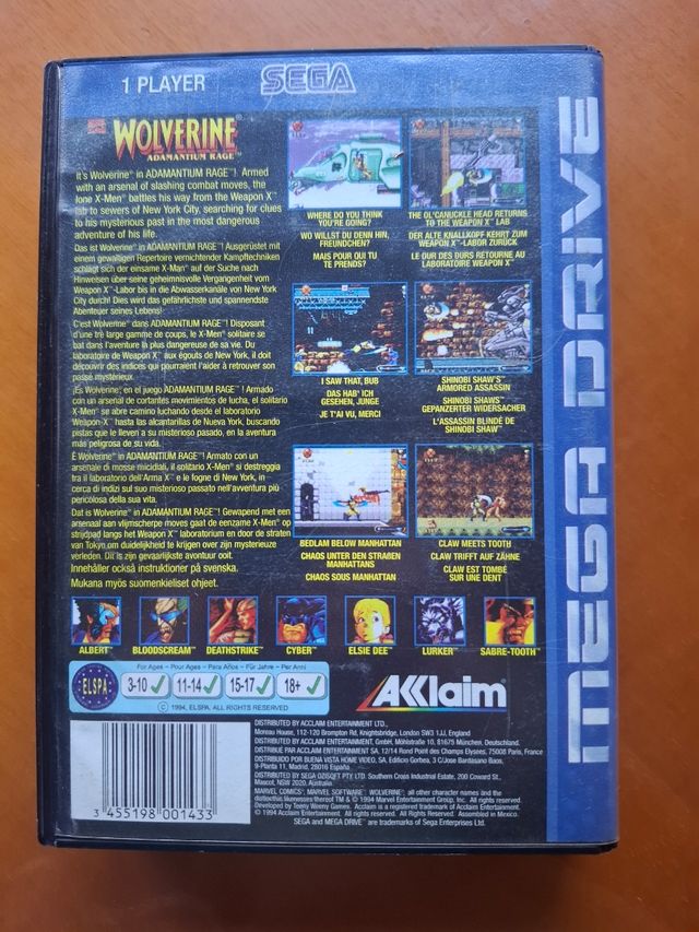 Wolverine megadrive