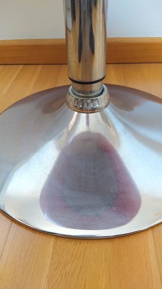 Taburete de piel sintética, rojo