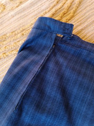 gonna midi gabardine lana quadretti