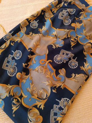 gonna midi fantasia gabardine lana a portafoglio