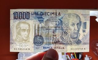 Banconota da 10.000 lire Volta SERIE SOSTITUTIVA