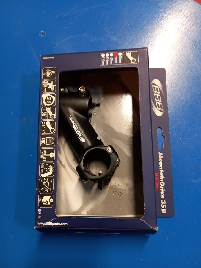 Potencia Bici BBB 1.1/8" 31.8mm 90mm 35°