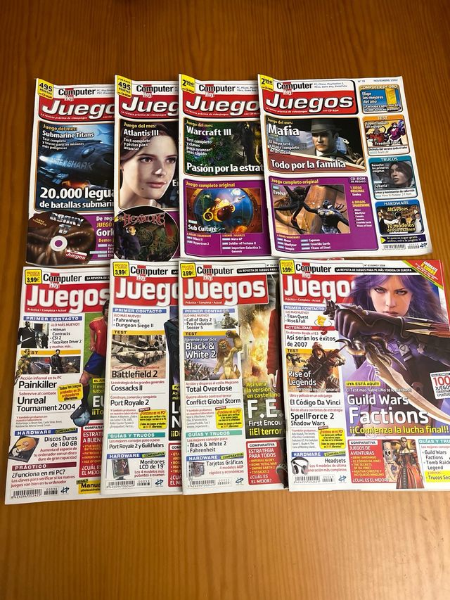 Lote Computer Hoy Juegos. 15 revistas y 18 juegos