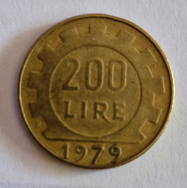 200 lire italiane 1979 monete