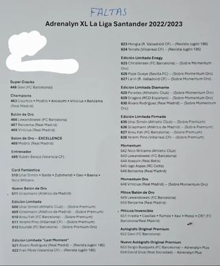 Cromos ADRENALYN XL 22-23