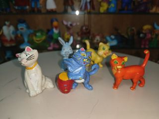 Lote figuras goma pvc años 80 90 Aristogatos