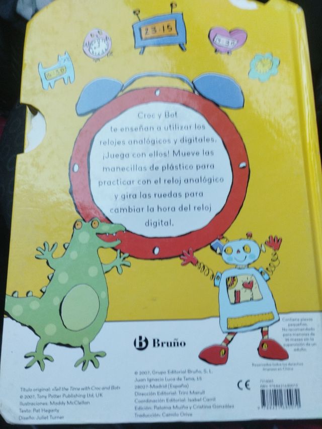 ¿Qué hora es?: Juega y aprende con Croc y Bot (Juega Y Aprende Con Croc and Bot / Play and Learn With Croc and Bot) (Spanish Edition)